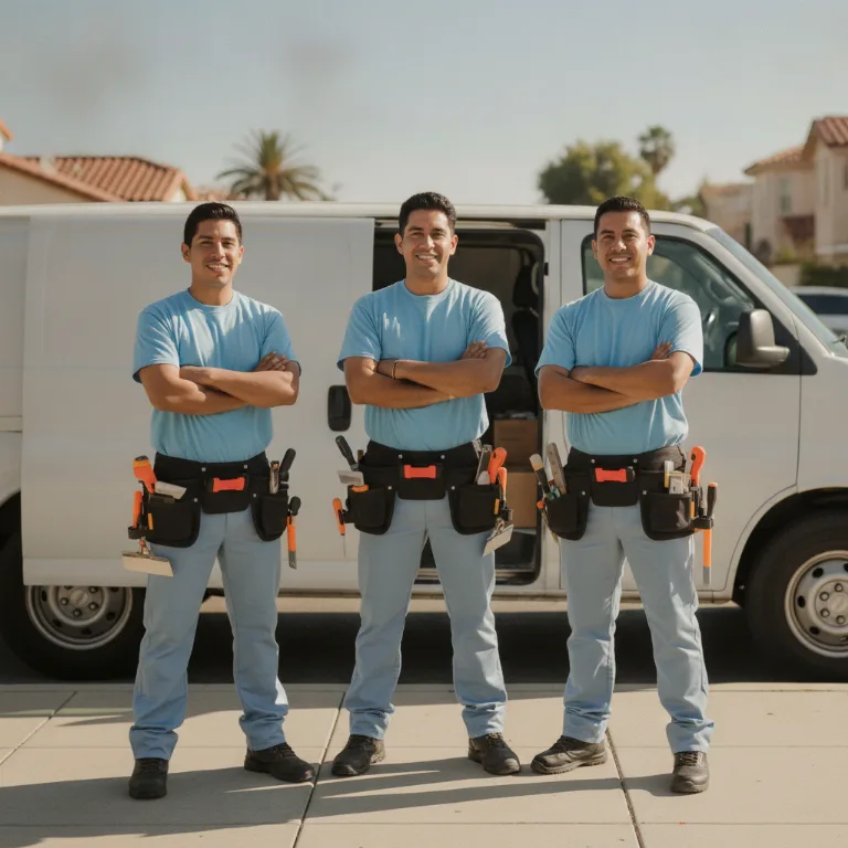 Ladrilhador equipe em Ituiutaba